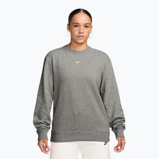 Bluză pentru femei Nike Studio Fleece Lightweight dark grey heather/sail