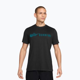 Tricou de alergare pentru bărbați Nike Dri-Fit Running T-Shirt black/bright spruce
