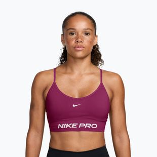 Sutien de antrenament Nike Pro Seamless Light Support true berry/white