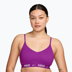 Sutien de antrenament pentru femei Nike Dri-Fit Indy Light Support vivid purple
