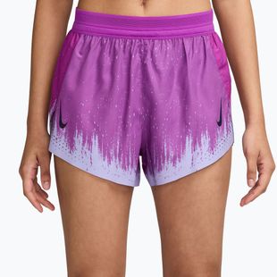Pantaloni scurți de alergare pentru femei Nike AeroSwift vivid purple/purple dynasty