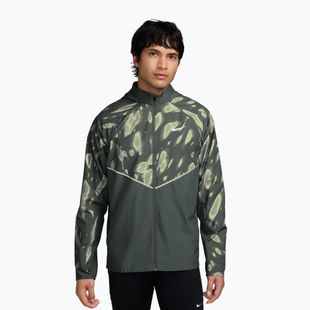Geacă de alergare pentru bărbați Nike Miler Repel UV Printed camo green/black