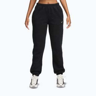 Pantaloni pentru femei Nike Studio Fleece total black/sail