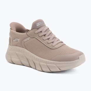 Încălțăminte pentru femei SKECHERS Bobs B Flex Hi Linear Force gray