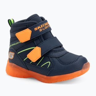 Încălțăminte pentru copii SKECHERS Illumi-Brights Splash Beams  navy/orange