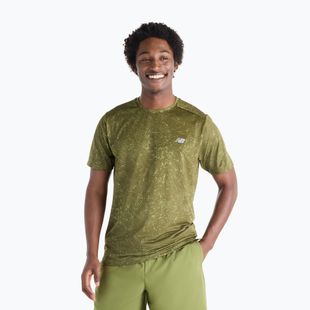 Tricou pentru bărbați New Balance Essentials Printed T-Shirt wakame/sport green