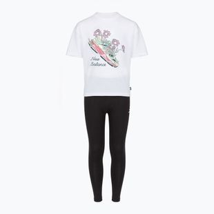 Set pentru copii New Balance Floral Shoe Graphic Tee and Legging nb bright white