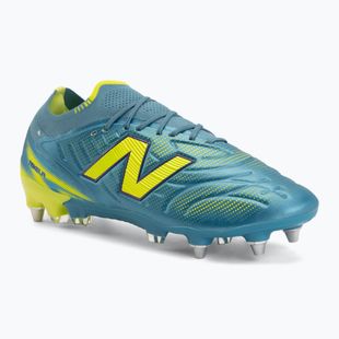 Încățăminte de fotbal New Balance Tekela Elite Low V5 SG metallic blue/alkaline green/team navy