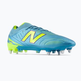 Încățăminte de fotbal New Balance Tekela Elite Low V5 SG metallic blue/alkaline green/team navy
