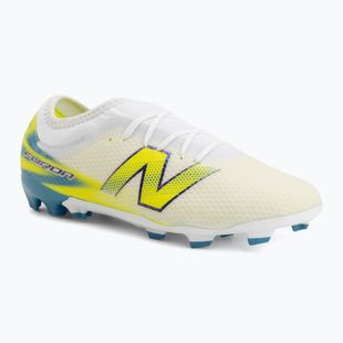Încălțăminte de fotbal pentru copii New Balance Furon Team V9 FG white/alkaline green