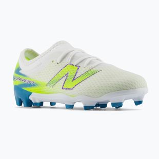 Încălțăminte de fotbal pentru copii New Balance Furon Team V9 FG white/alkaline green