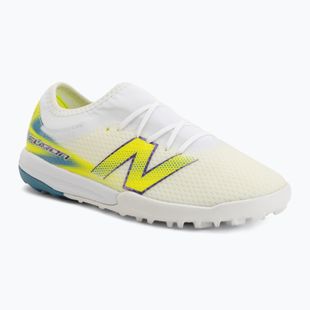 Încălțăminte de fotbal pentru copii New Balance Furon Team V9 TF white/alkaline green