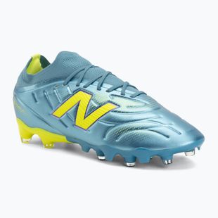 Încățăminte de fotbal New Balance Tekela Team Low V5 FG metallic blue/alkaline green/team navy