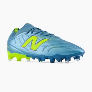 Încățăminte de fotbal New Balance Tekela Team Low V5 FG metallic blue/alkaline green/team navy
