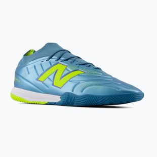 Încățăminte de fotbal New Balance Tekela Team Low V5 IN metallic blue/alkaline green/team navy