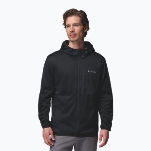 Bluză de trekking pentru bărbați Columbia Tall Heights Hdd Grid Fleece Full Zip black
