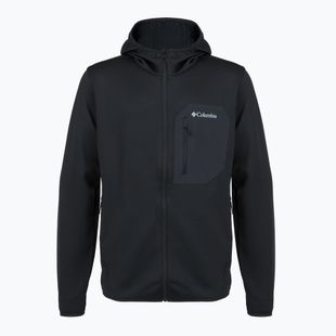 Bluză de trekking pentru bărbați Columbia Tall Heights Hdd Grid Fleece Full Zip black
