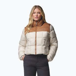 Geacă izolată pentru femei Columbia Puffect III Cropped dark stone/camel brown