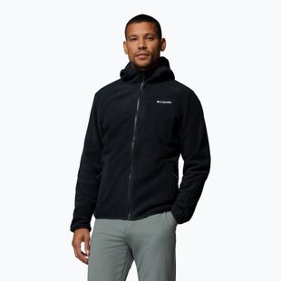 Bluză fleece pentru bărbați Columbia Pacific Arch 200 Hooded FZ Fleece Black