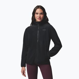 Bluză fleece pentru femei Columbia Pacific Arch 200 Hooded Full Zip Fleece Black