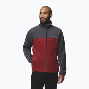 Bluză fleece pentru bărbați Columbia Steens Mountain Full Zip 2.0 Shark/Red Oxide