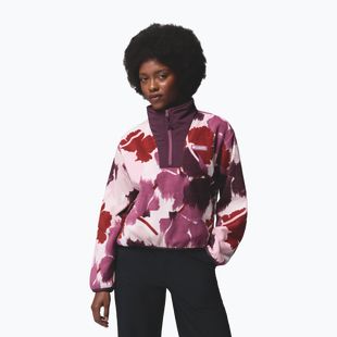 Bluză fleece pentru femei Columbia Sequoia Grove II Printed Half Zip antique mauve ikatbloom