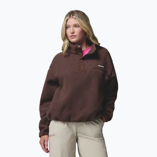 Bluză fleece pentru femei Columbia Helvetia II Cropped Half Snap Fleece tobacco