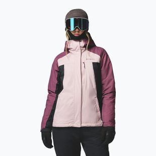 Geacă de schi pentru femei Columbia Snowy Summit Ins mineral pink/black/antique mauve x dye
