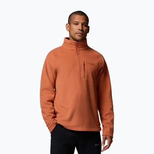Bluză fleece pentru bărbați Columbia Fast Trek III Half Zip Teak Brown