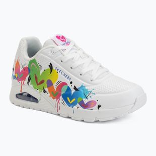 Încălțăminte pentru femei SKECHERS Uno Open Your Heart white