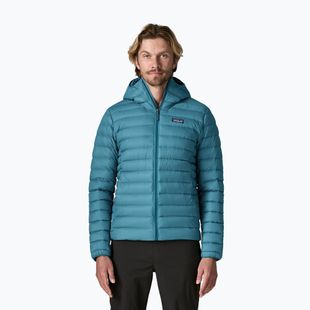 Geacă cu puf pentru bărbați Patagonia Down Sweater Hoody glacial blue