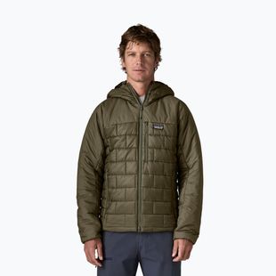 Geacă izolată pentru bărbați Patagonia Hi-Loft Nano Puff Hoody basin green