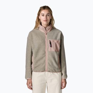 Bluză fleece pentru femei Patagonia Synchilla oatmeal heather w/pink frost
