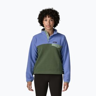 Bluză fleece pentru femei Patagonia Lightweight Synchilla Snap-T Pullover canopy green