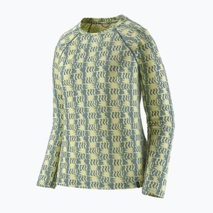 Bluză termoactivă pentru femei Patagonia Capilene Midweight Crew sun quilt: blue sage