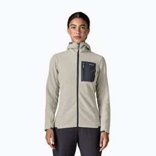 Bluză fleece pentru femei Patagonia R1 Air Full-Zip Hoody birch white