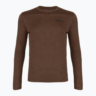 Longsleeve pentru bărbați Patagonia Cap Cool Daily Boardshort Logo LS berm brown - light berm brown x-dye
