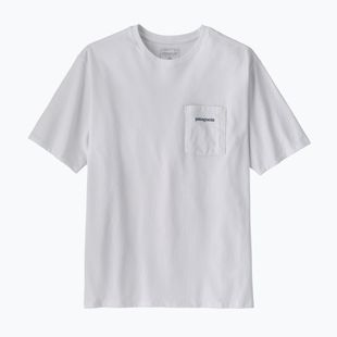 Tricou pentru bărbați Patagonia Boardshort Logo Pocket Responsibili fiber white