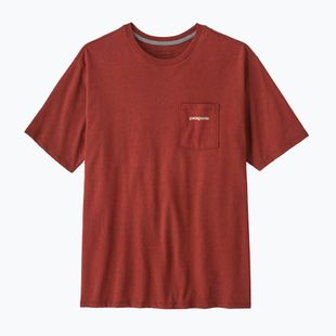 Tricou pentru bărbați Patagonia Boardshort Logo Pocket Responsibili rusty red