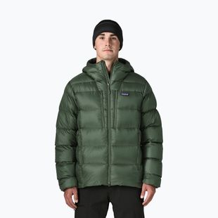 Geacă cu puf pentru bărbați Patagonia Fitz Roy Down Hoody canopy green