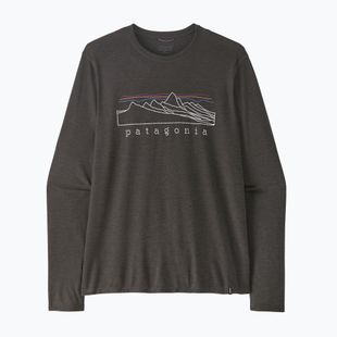 Longsleeve pentru bărbați Patagonia Cap Cool Trail Stratapeaks ink black