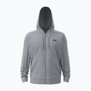 Bluză pentru bărbați Under Armour Flex Fleece Full Zip mod gray/black