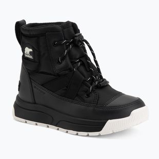 Ghete pentru copii Sorel Whitney III Mid Wp black/black