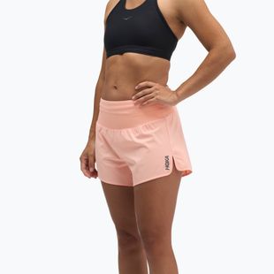 Pantaloni scurți de alergare pentru femei HOKA Glide Short 3.5" Brief sunstone