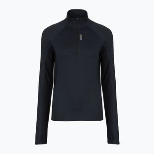 Bluză pentru femei de alergare HOKA Skyform Half Zip black heather