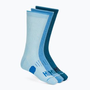 Șosete Hoka Crew Run Sock 3-pack hazy blue/soft cobalt/night glow blue