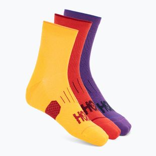 Șosete HOKA Quarter Run Sock 3-Pack egg yolk/cerise/virtual violet