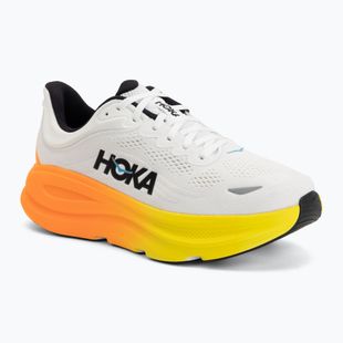 Încălțăminte de alergare pentru bărbați HOKA Bondi 9 Wide white/neon tangerine