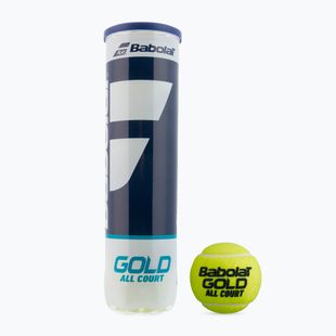 Set de mingi de tenis 4 buc. BABOLAT Gold All Court 4 galben 502085