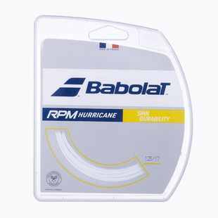Coardă de tenis Babolat 12 m RPM Hurricane white